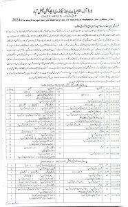 9th, 10th date sheet 2024 bise