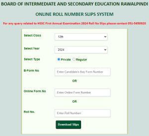 slip rawalpindi board